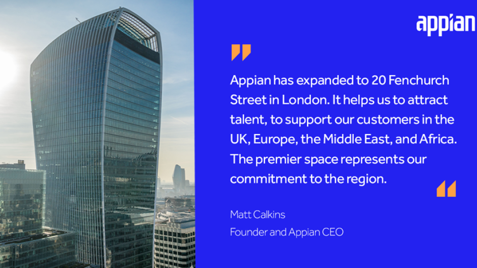 Appian opens new EMEA headquarters